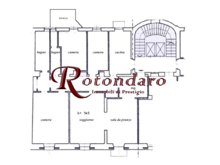 Corso Magenta 165 mq con terrazzo